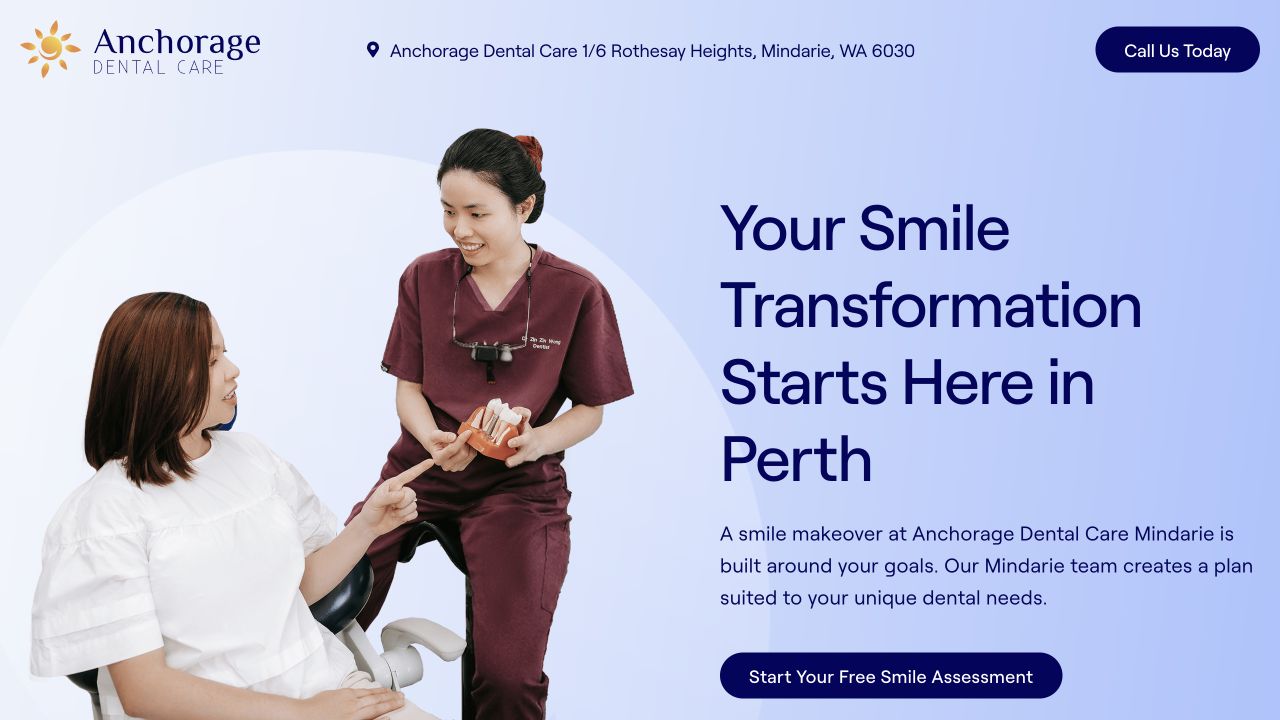 Smile Makeover landing page preview